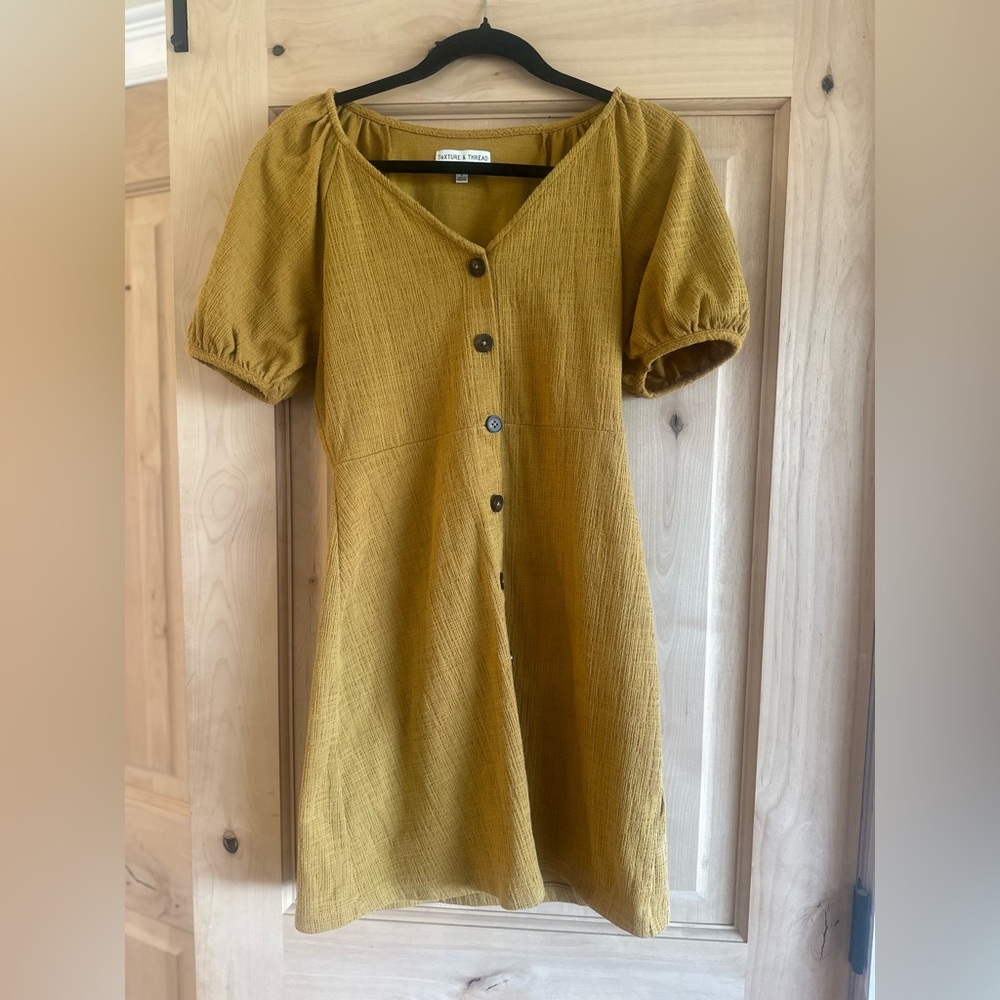 Madewell Texture & Thread Mustard Knit